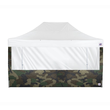 E-Z Up TAA Compliant Panorama Sidewall, 15' W, 15' H, Woodland Camo SW3P15FXTWC